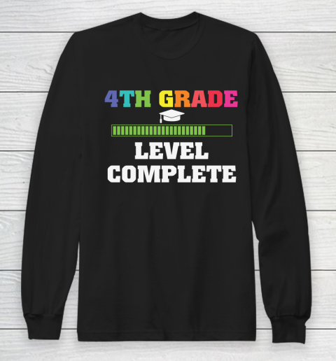 Back To School Shirt 4th grade level complete Long Sleeve T-Shirt