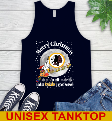 Washington Redskins Merry Christmas To All And To Redskins A Good Season NFL Football Sports Tank Top 2