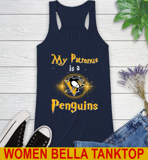 NHL Hockey Harry Potter My Patronus Is A Pittsburgh Penguins Racerback Tank 9