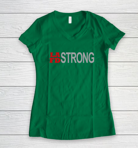 LAFD Strong Women's V-Neck T-Shirt 5
