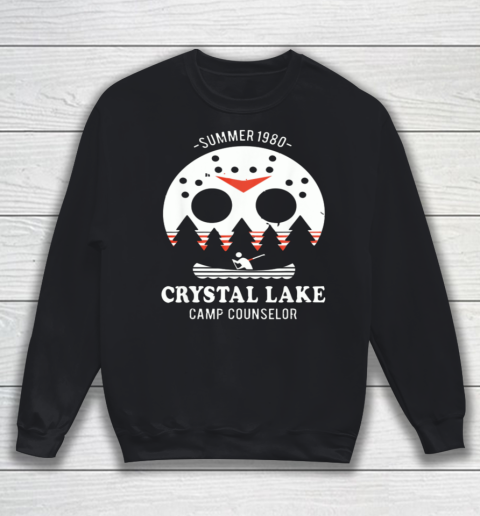 Crystal Lake Camp Counselor Jason Friday The 13th Halloween Sweatshirt