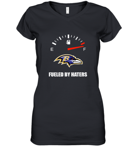 Fueled By Haters Maximum Fuel Baltimore Ravens Shirts Women's V-Neck T-Shirt