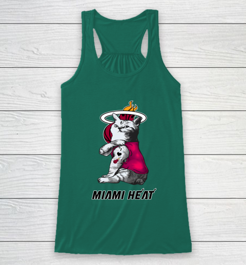 NBA Basketball My Cat Loves Miami Heat Racerback Tank 5
