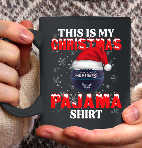 Charlotte Hornets This Is My Christmas Pajama Shirt NBA Ceramic Mug 11oz