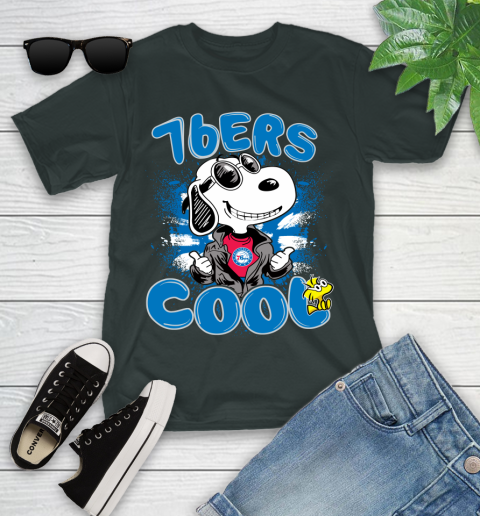 NBA Basketball Philadelphia 76ers Cool Snoopy Shirt Youth T-Shirt 5