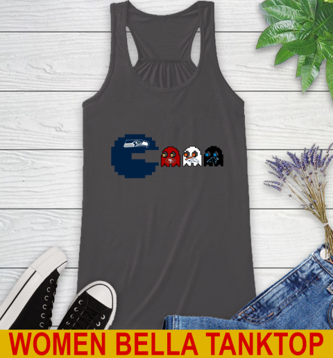 Seattle Seahawks NFL Football Pac Man Champion Racerback Tank 12