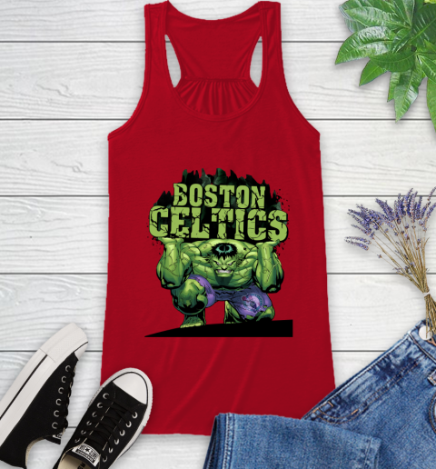 Boston Celtics NBA Basketball Incredible Hulk Marvel Avengers Sports Racerback Tank 6