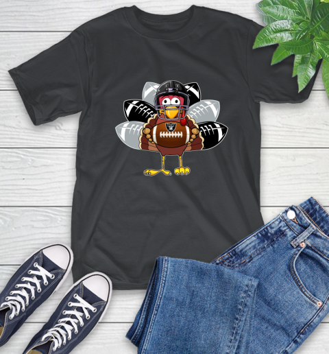 Oakland Raiders Turkey Thanksgiving Day T-Shirt 2