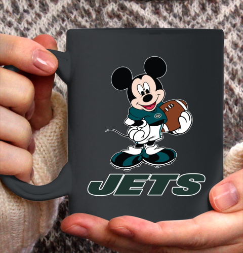 NFL Football New York Jets Cheerful Mickey Mouse Shirt Ceramic Mug 15oz