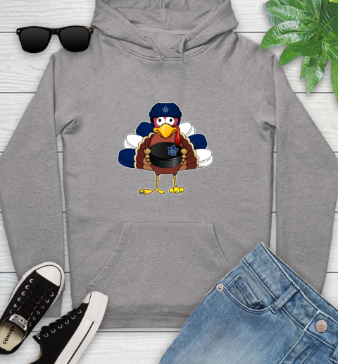 Toronto Maple Leafs Turkey Thanksgiving Day Youth Hoodie 6