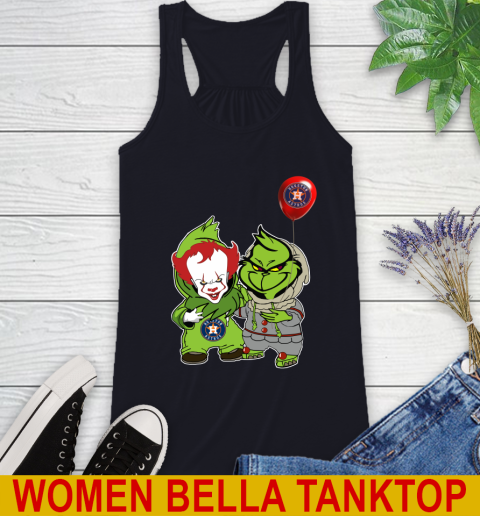 Baby Pennywise Grinch Christmas MLB Baseball Houston Astros Racerback Tank 10
