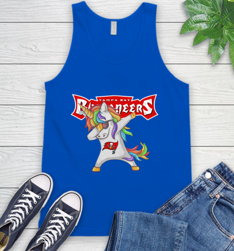 Tampa Bay Buccaneers NFL Football Funny Unicorn Dabbing Sports Tank Top 5