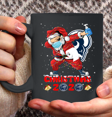 Los Angeles Rams Funny Santa Claus Dabbing Christmas 2020 NFL Ceramic Mug 11oz
