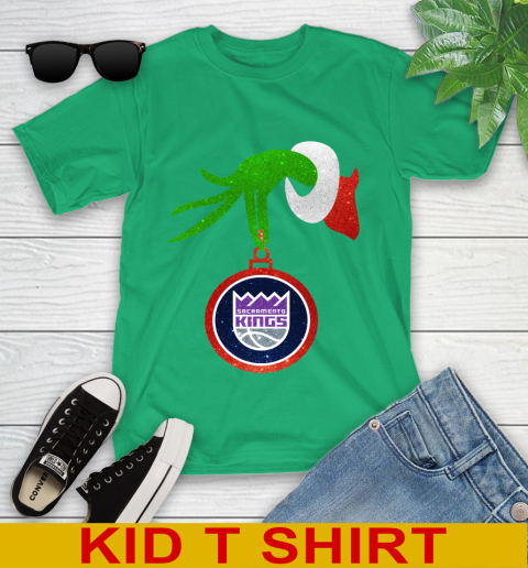 Sacramento Kings Grinch Merry Christmas NBA Basketball Youth T-Shirt 6