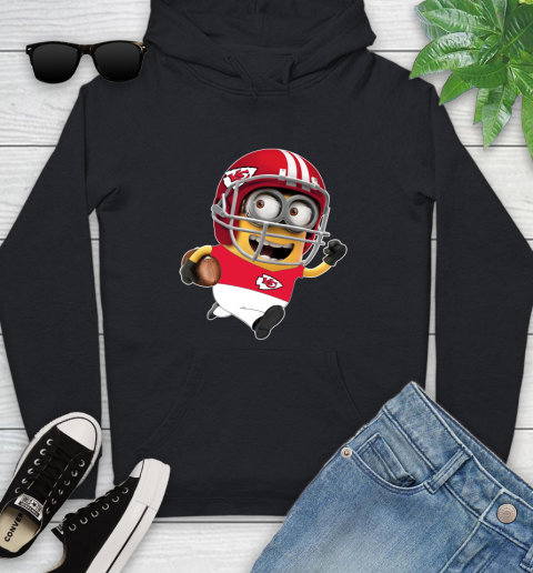 NFL Kansas City Chiefs Minions Disney Football Sports Youth Hoodie 2