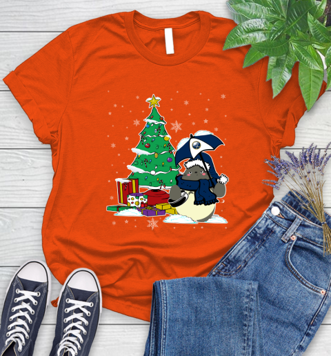 Buffalo Sabres NHL Hockey Cute Tonari No Totoro Christmas Sports Women's T-Shirt 3