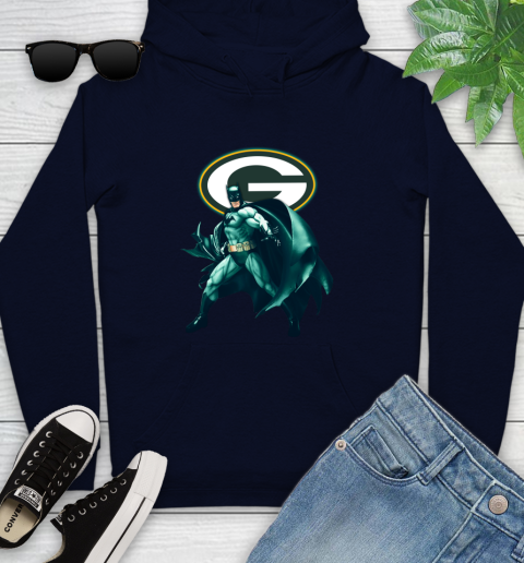 NFL Batman Football Sports Green Bay Packers Youth Hoodie 4