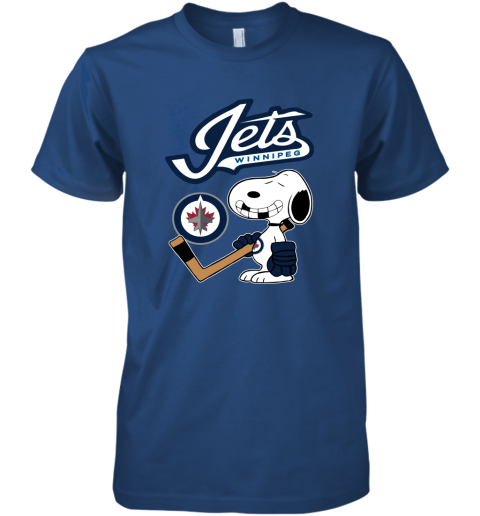 Winnipeg Jets Ice Hockey Broken Teeth Snoopy NHL Premium Men's T-Shirt
