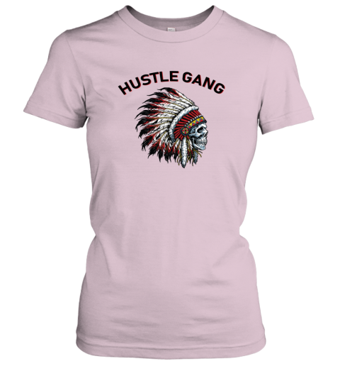 Hustle Gang orys hustle gang ladies t shirt 20 front light pink