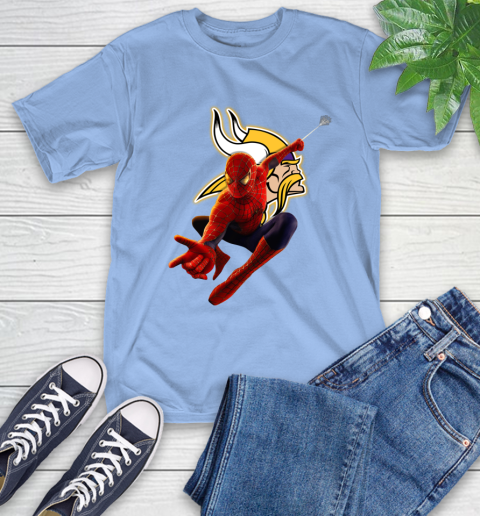 NFL Spider Man Avengers Endgame Football Minnesota Vikings T-Shirt 11