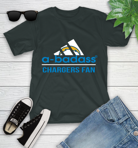 San Diego Chargers NFL Football A Badass Adidas Adoring Fan Sports Youth T-Shirt 6