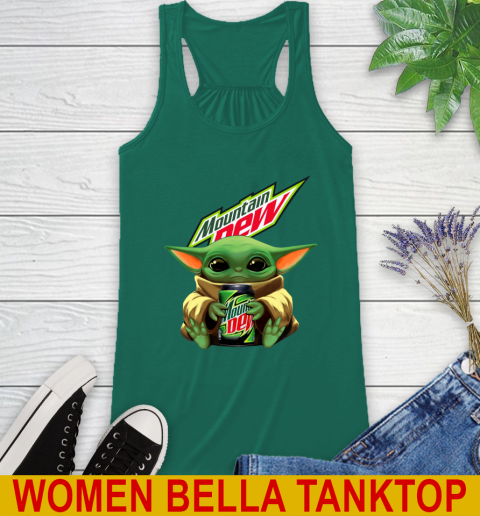 Star Wars Baby Yoda Hugs Mountain Dew Soft Drink Shirt 43
