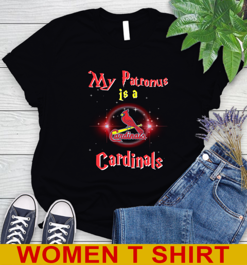 MLB Baseball Harry Potter My Patronus Is A St.Louis Cardinals Women's T-Shirt