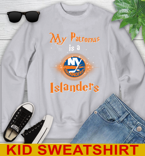 NHL Hockey Harry Potter My Patronus Is A New York Islanders Youth Sweatshirt 3