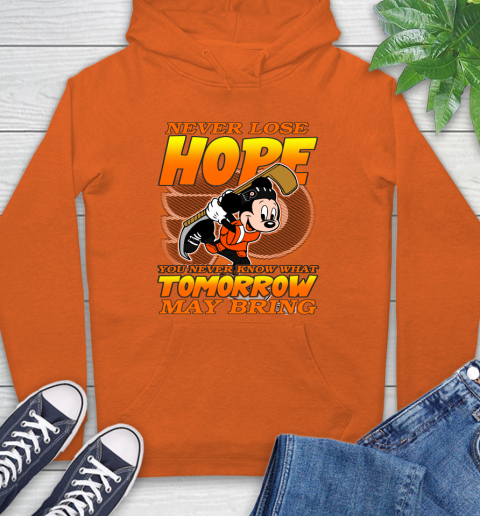 Philadelphia Flyers NHL Hockey ootball Mickey Disney Never Lose Hope Hoodie 4