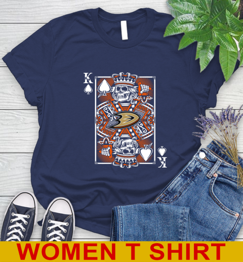 Anaheim Ducks NHL Hockey The King Of Spades Death Cards Shirt Women's T-Shirt 12