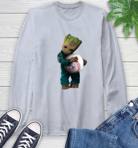 MLB Groot Guardians Of The Galaxy Baseball Sports Tampa Bay Rays Long Sleeve T-Shirt 6