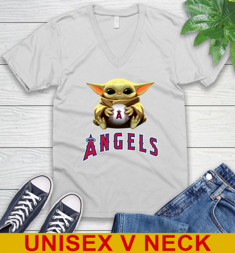 MLB Baseball Los Angeles Angels Star Wars Baby Yoda Shirt 49