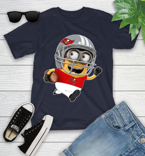 NFL Tampa Bay Buccaneers Minions Disney Football Sports Youth T-Shirt 3