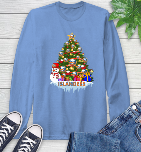 New York Islanders Merry Christmas NHL Hockey Sports Long Sleeve T-Shirt 11
