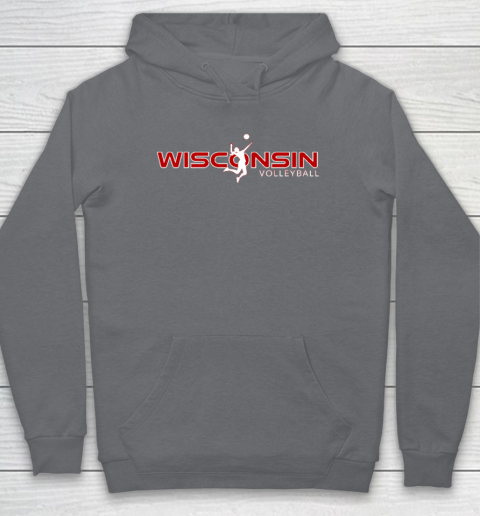 Wisconsin Volleyball Shirt WI Court Game The Badger State Souvenir Hoodie 3