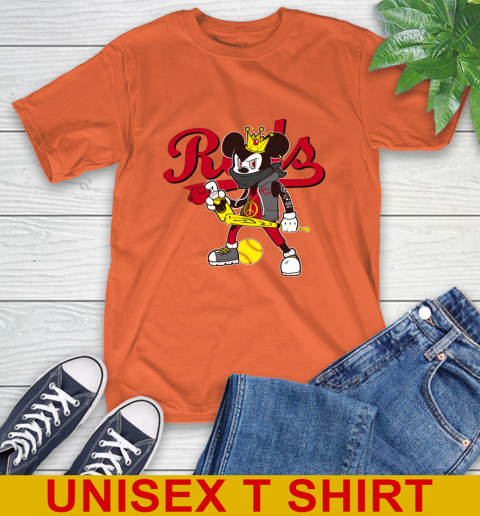 Cincinnati Reds MLB Baseball Mickey Peace Sign Sports T-Shirt 5