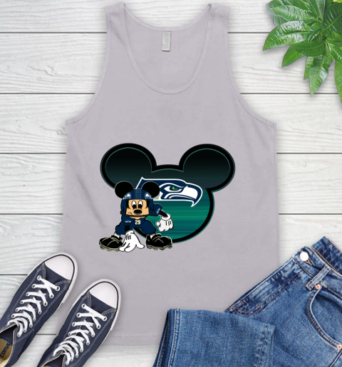 NFL Seattle Seahawks Mickey Mouse Disney Football T Shirt Tank Top 4