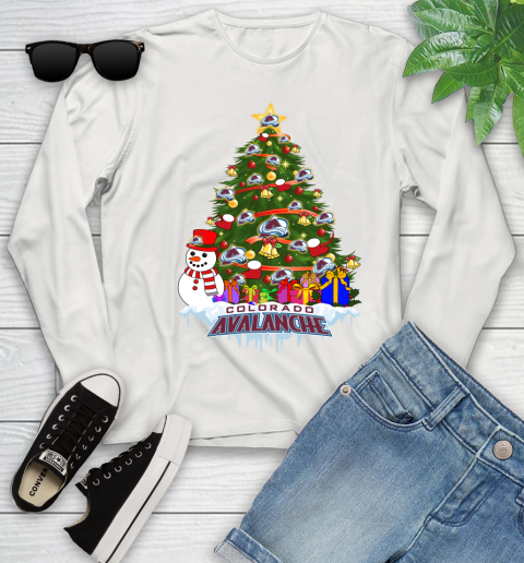 Colorado Avalanche Merry Christmas NHL Hockey Sports Youth Long Sleeve 12