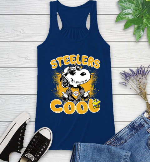 NFL Football Pittsburgh Steelers Cool Snoopy Shirt Racerback Tank 6