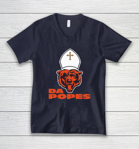 Chicago Bears Da Popes V-Neck T-Shirt 2