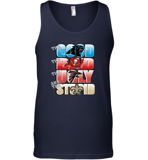NFL Good Bad Ugly Stupid Mashup Carolina Panthers Tank Top c7yb nfl good bad ugly stupid mashup carolina panthers unisex tank 17 front navy