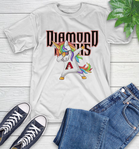 Arizona Diamondbacks MLB Baseball Funny Unicorn Dabbing Sports T-Shirt