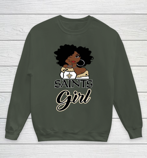 New Orleans Saints Girl NFL Youth Sweatshirt 10