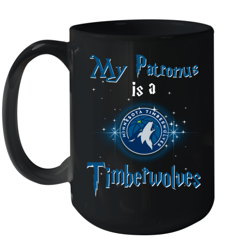 NBA Basketball Harry Potter My Patronus Is A Minnesota Timberwolves Ceramic Mug 15oz