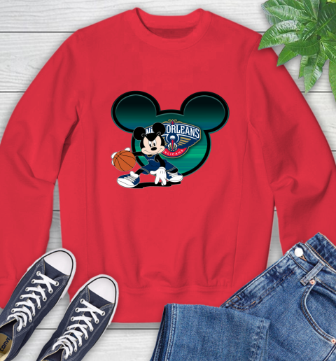 NBA New Orleans Pelicans Mickey Mouse Disney Basketball Sweatshirt 10