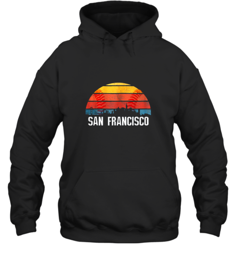 San Francisco Baseball Downtown Skyline Bay Area Fan Hoodie