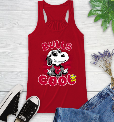 NBA Basketball Chicago Bulls Cool Snoopy Shirt Racerback Tank 3