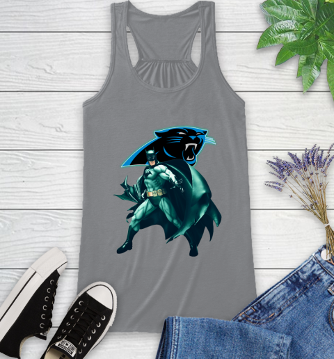 NFL Batman Football Sports Carolina Panthers Racerback Tank 5