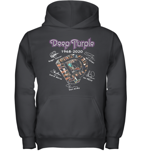 Deep Purple 1968 2020 Signatures Youth Hoodie