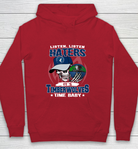 Listen Haters It is TIMBERWOLYES Time Baby NBA Youth Hoodie 7